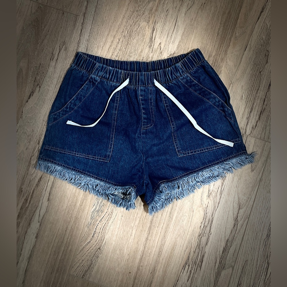 SESERAGI Women's Cotton Shorts BLUE Size L